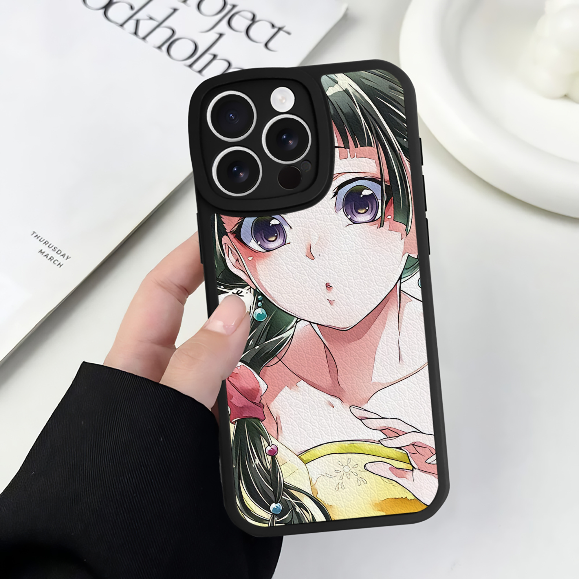 薬屋のひとりごと The Apothecary Diaries 【iPhone 16シリーズ対応】シリコンスマホケース（レザー調） 材質：シリコン